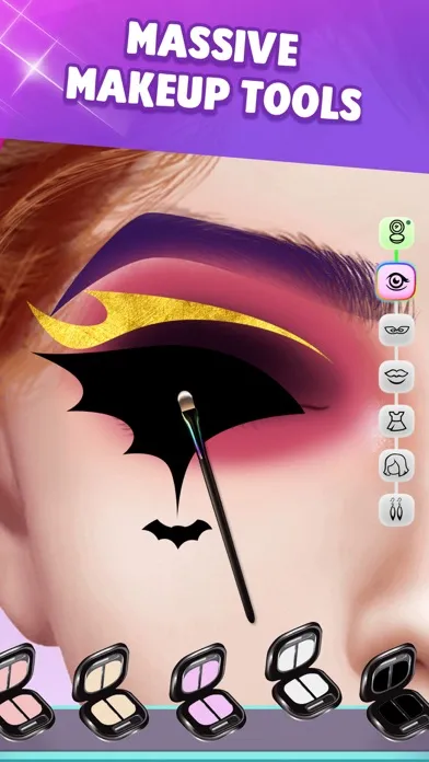 Capturas de tela do ASMR Makeup Fun: Makeover Game