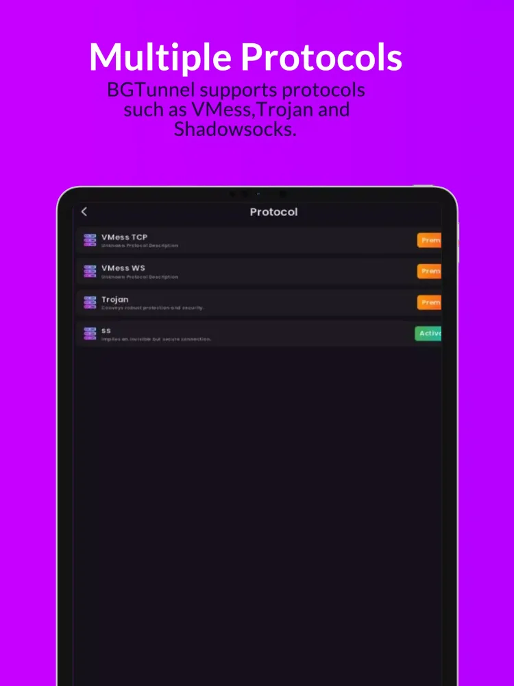 BGTunnel VPN স্ক্রিনশট