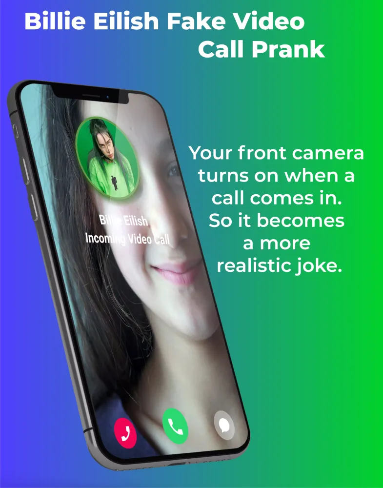 Billie Eilish Fake Video Call Prank Ekran Görüntüleri