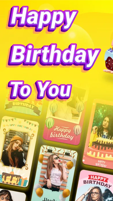 صور Bday Video Maker, Wishes, Card