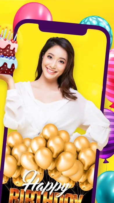 صور Bday Video Maker, Wishes, Card