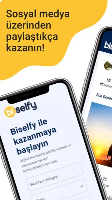 Capturas de tela do Biselfy | Influencer İşbirliği