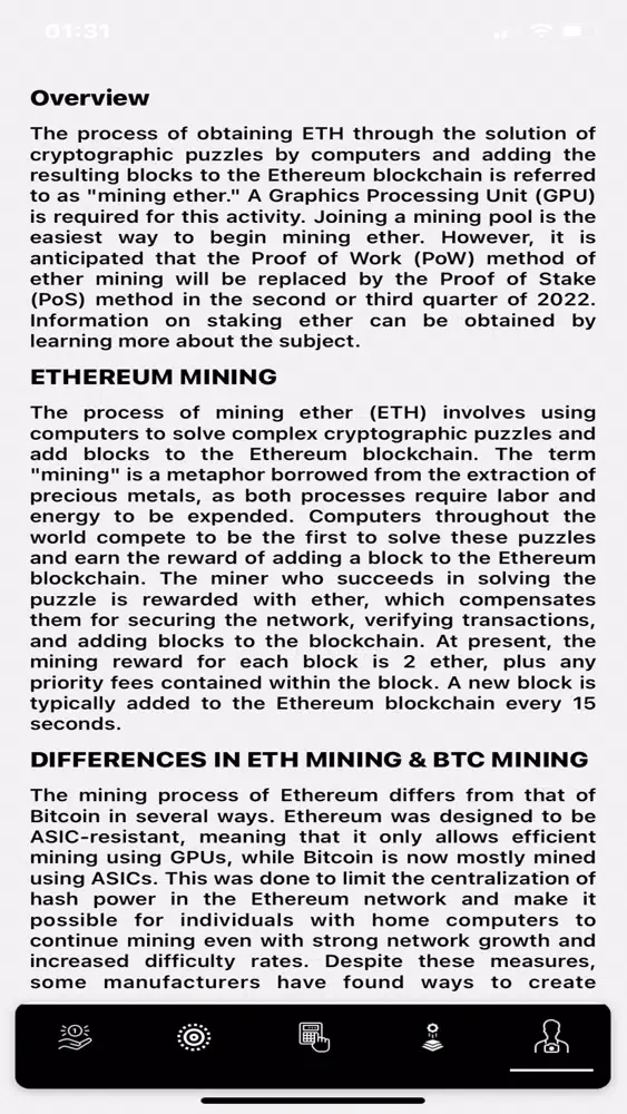 Bitcoin-Era App Screenshots