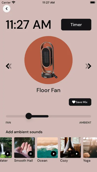 Capturas de pantalla de Blowly: Fan Noise & Box Fan