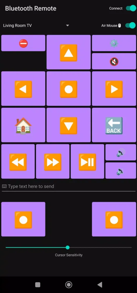 Capturas de tela do Bluetooth Remote