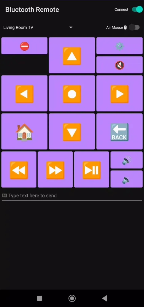 Capturas de tela do Bluetooth Remote