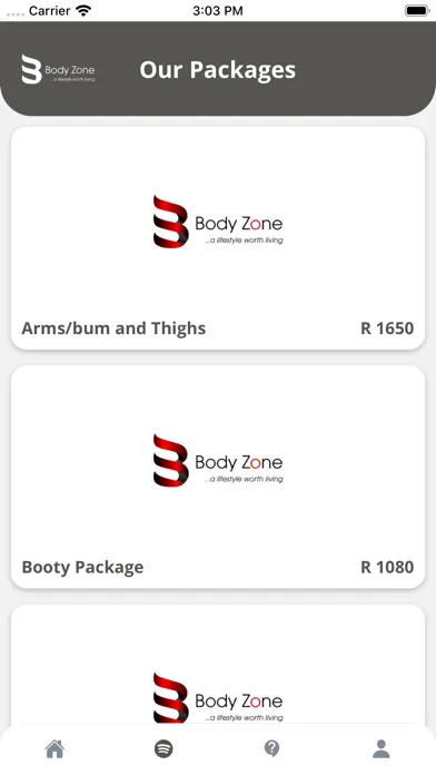 Body Zone App スクリーンショット