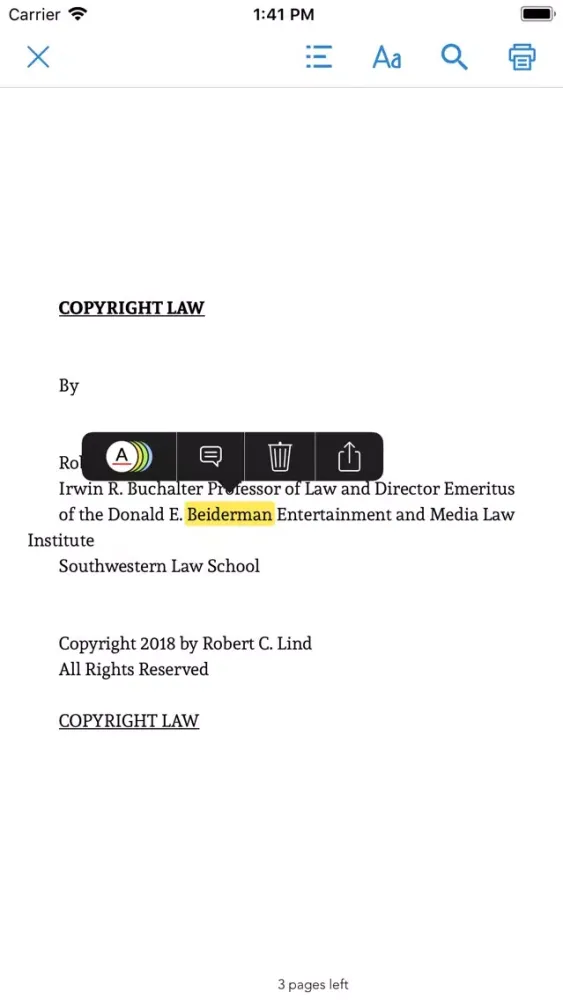 Copyright Law سکرین شاٹس