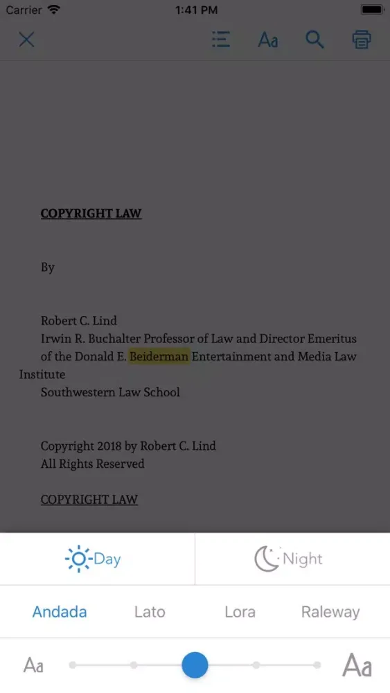 Copyright Law سکرین شاٹس