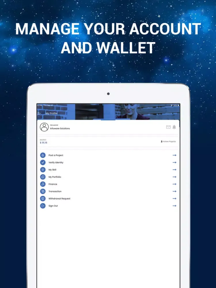 Zrzuty ekranu BoonTech: Freelance Services iPad 