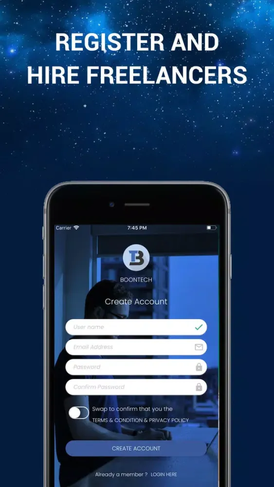 Zrzuty ekranu BoonTech: Freelance Services