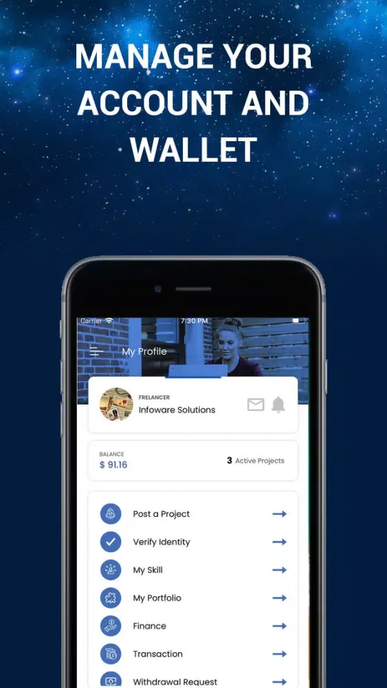 Zrzuty ekranu BoonTech: Freelance Services