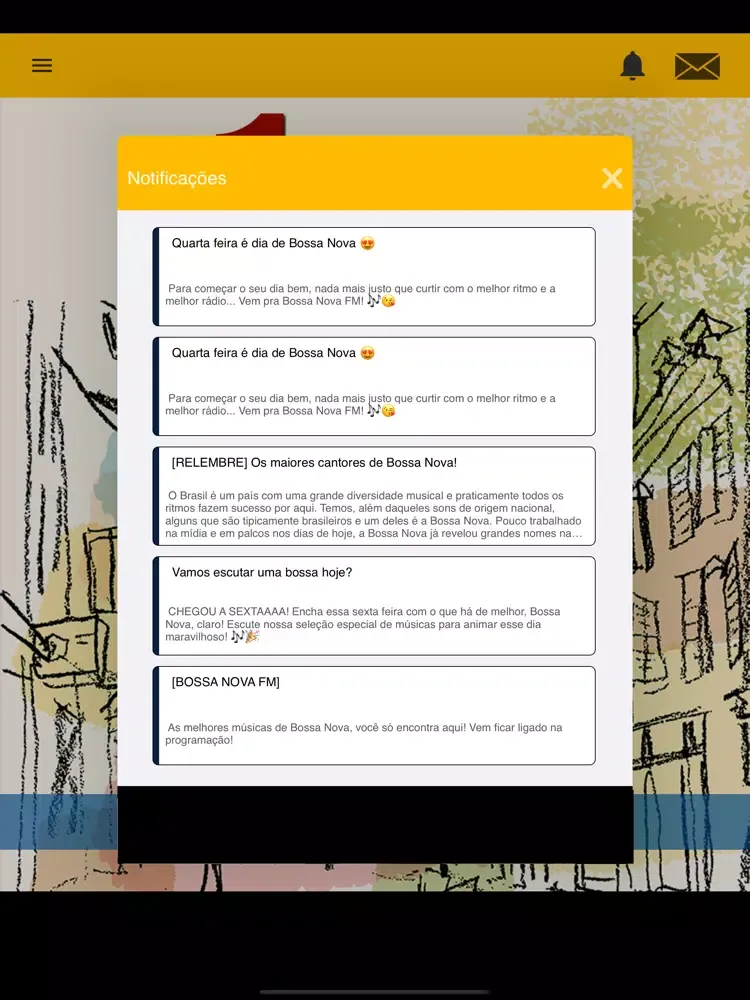 Скриншоты Bossa Nova FM iPad 