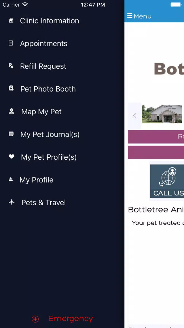Tangkapan layar Bottletree Animal Hospital