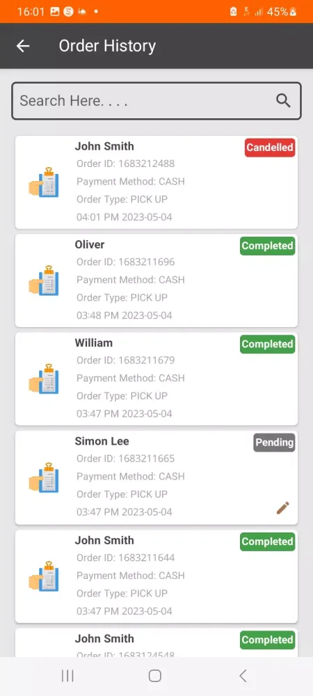 Bouma POS Screenshots