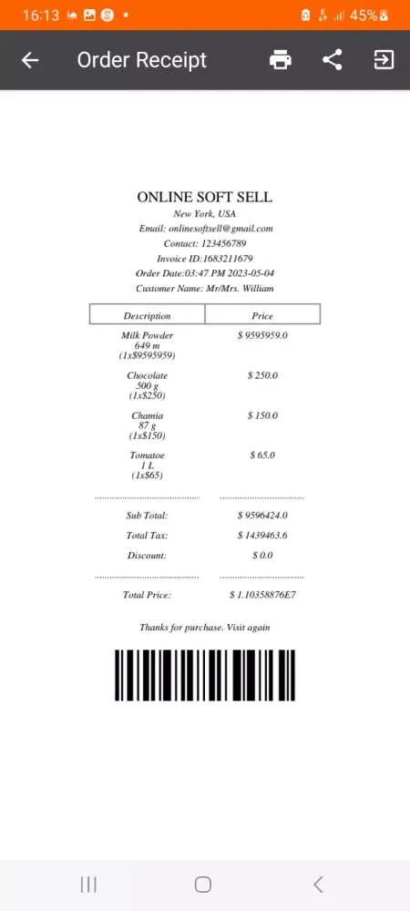 Bouma POS Screenshots