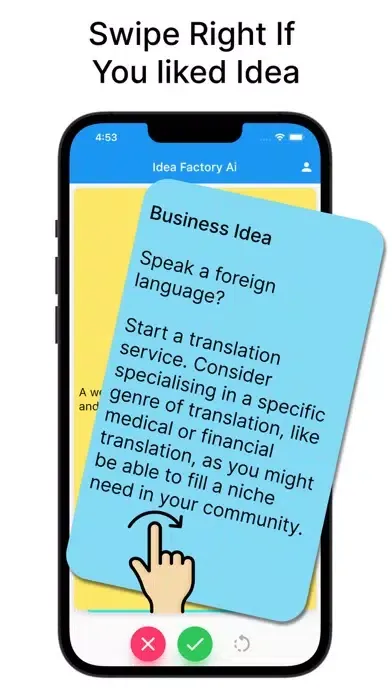 Tangkapan layar Idea Factory AI