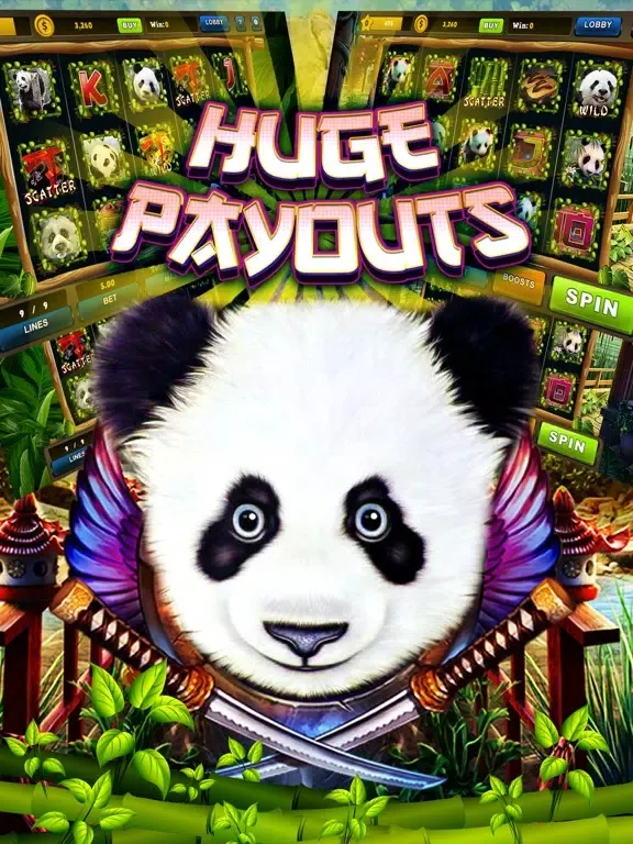 Capturas de tela do Bravo Panda Slot Machine – New Slot Machines games iPad 