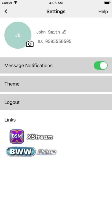 BWW Connect Screenshots