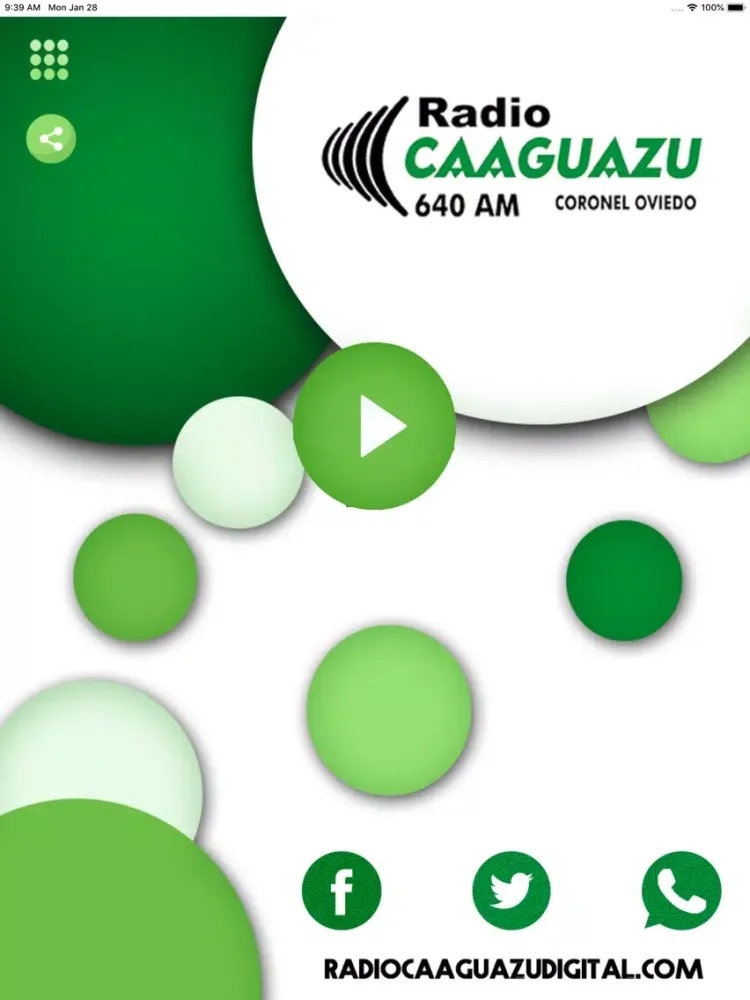 Capturas de tela do Radio Caaguazú 640 AM iPad 