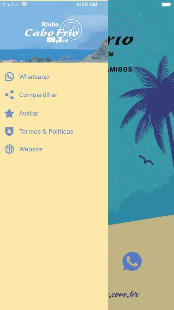 Rádio Cabo Frio 89,3 FM Screenshots
