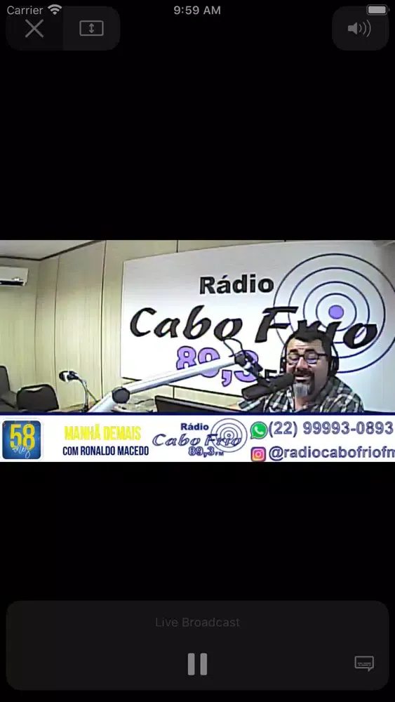Rádio Cabo Frio 89,3 FM Screenshots