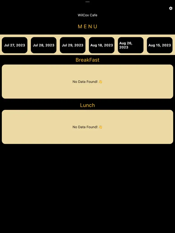 Screenshot di Wilcox Cafe iPad 