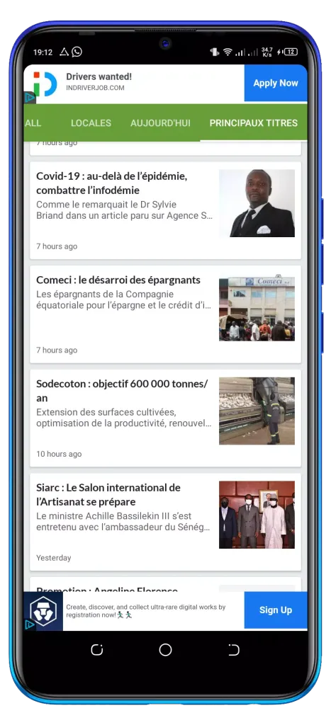 Capturas de pantalla de CAMEROON NEWS