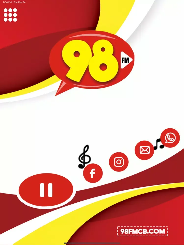 Rádio 98 FM Campo Belo iPad 应用截图