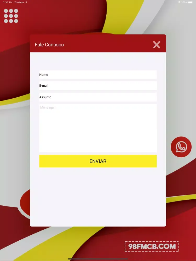 Rádio 98 FM Campo Belo iPad 应用截图