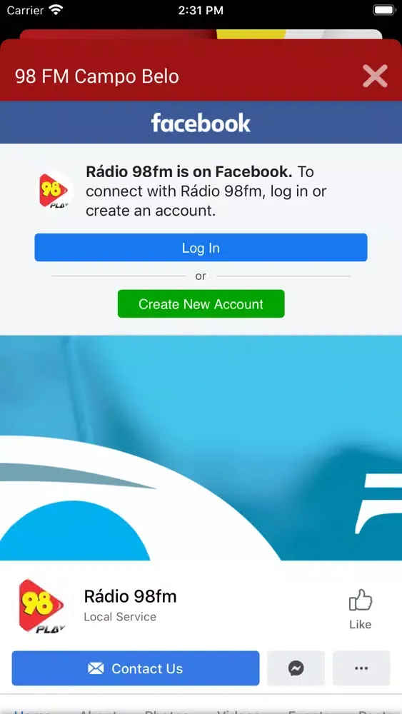Rádio 98 FM Campo Belo应用截图