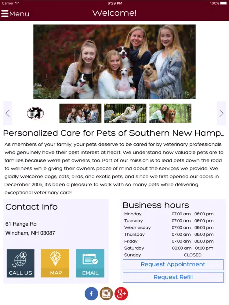 Canobie Lake Vet Hospital iPad  سکرین شاٹس