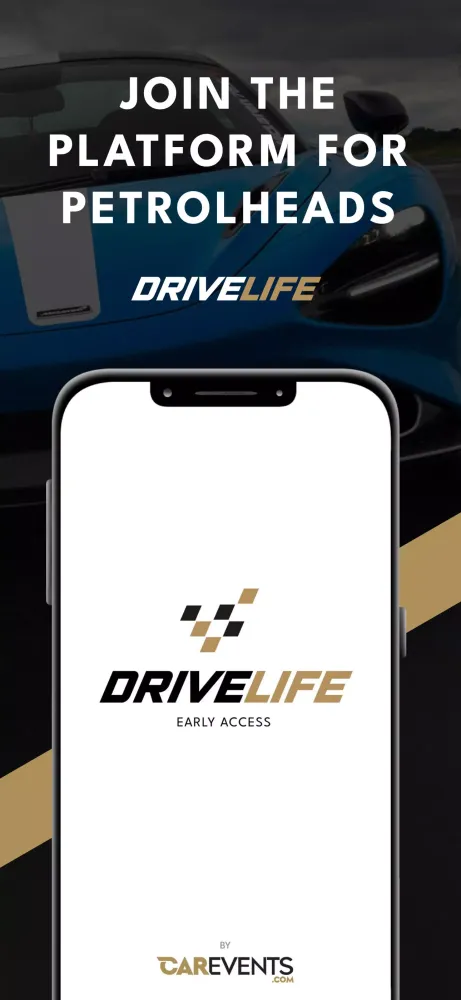 Tangkapan layar DriveLife by CarEvents.com