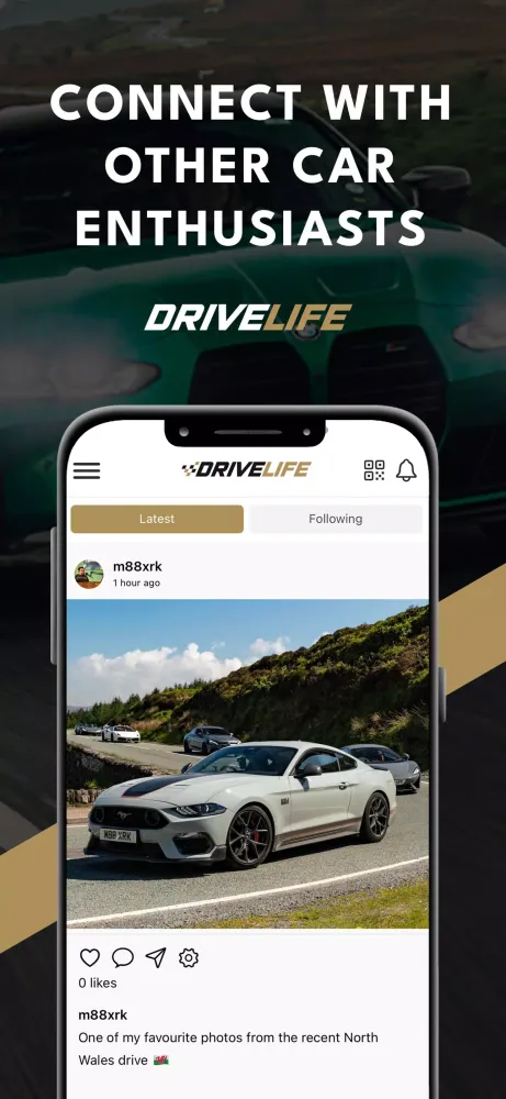 Tangkapan layar DriveLife by CarEvents.com