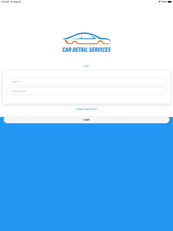 Car Detailing App iPad  スクリーンショット