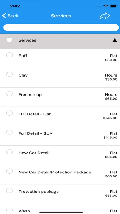 Car Detailing App スクリーンショット