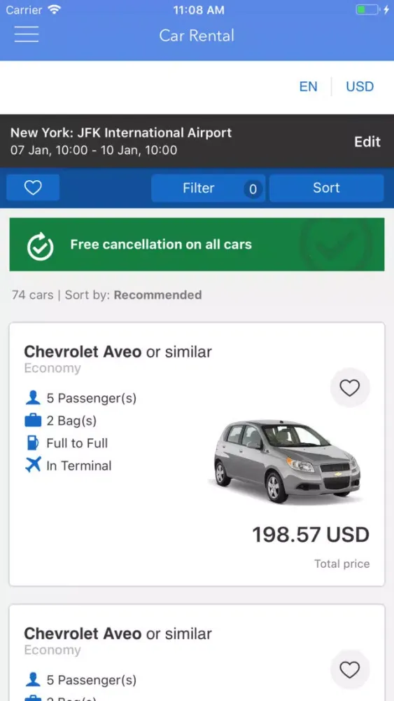 Car Rental USA Screenshots