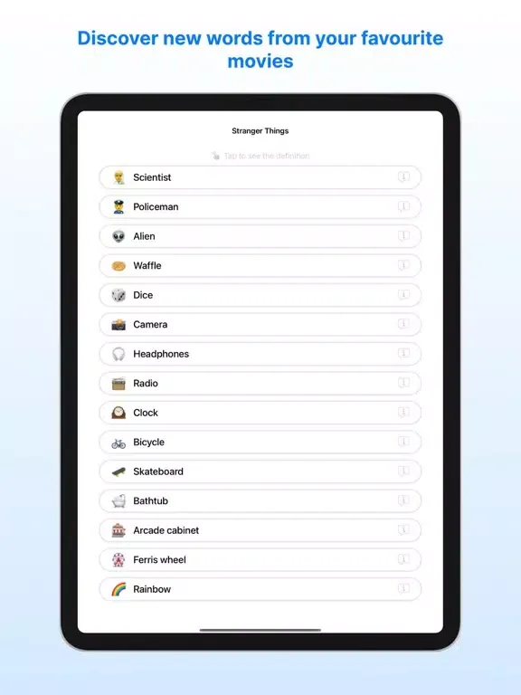 Langflix: English & Quizzes iPad  سکرین شاٹس