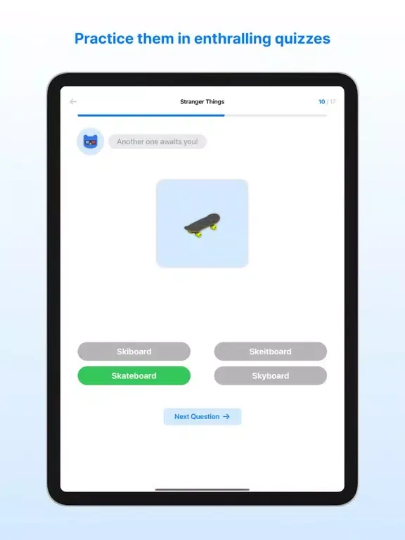 Langflix: English & Quizzes iPad  سکرین شاٹس