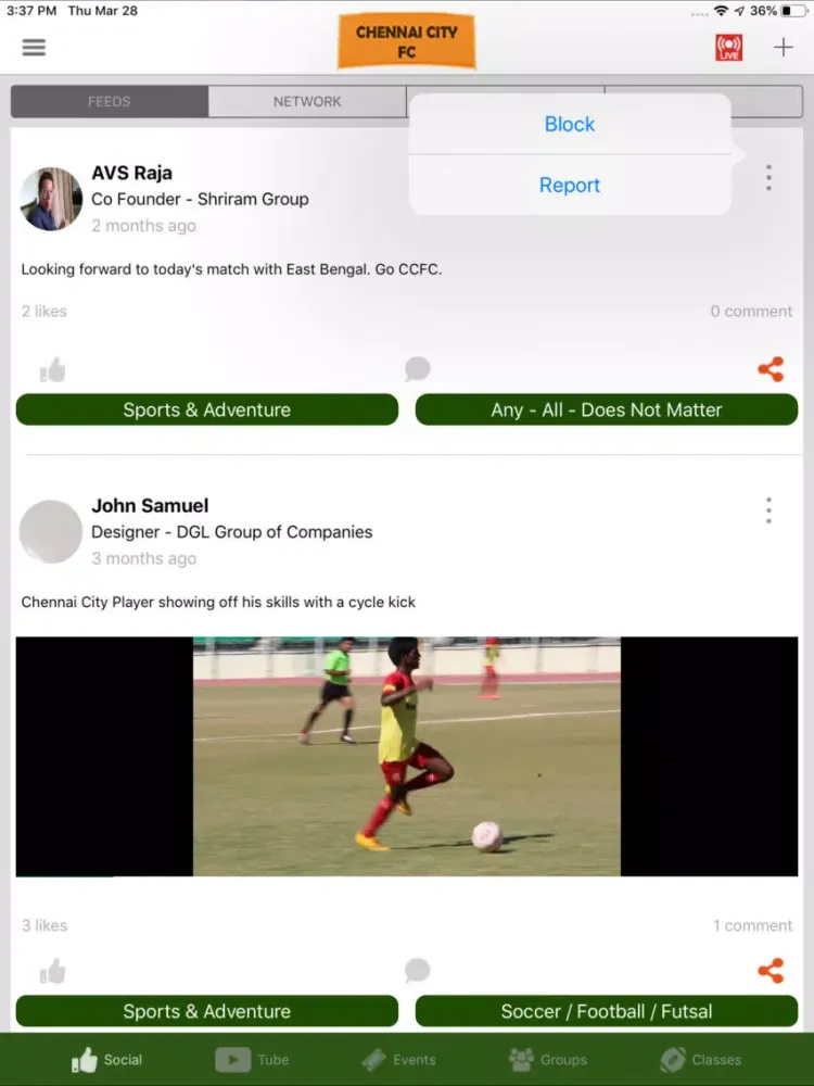 Official-Chennai CityFC (CCFC) iPad 应用截图