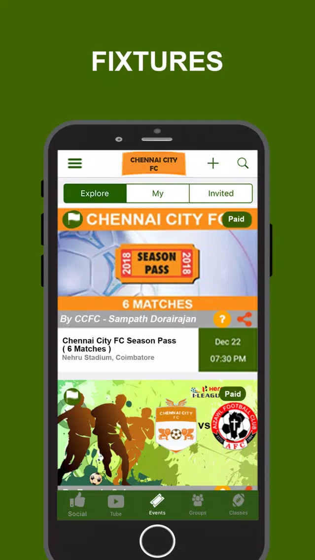 ภาพหน้าจอของ Official-Chennai CityFC (CCFC)