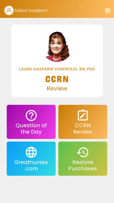 Zrzuty ekranu CCRN Review - Laura Gasparis