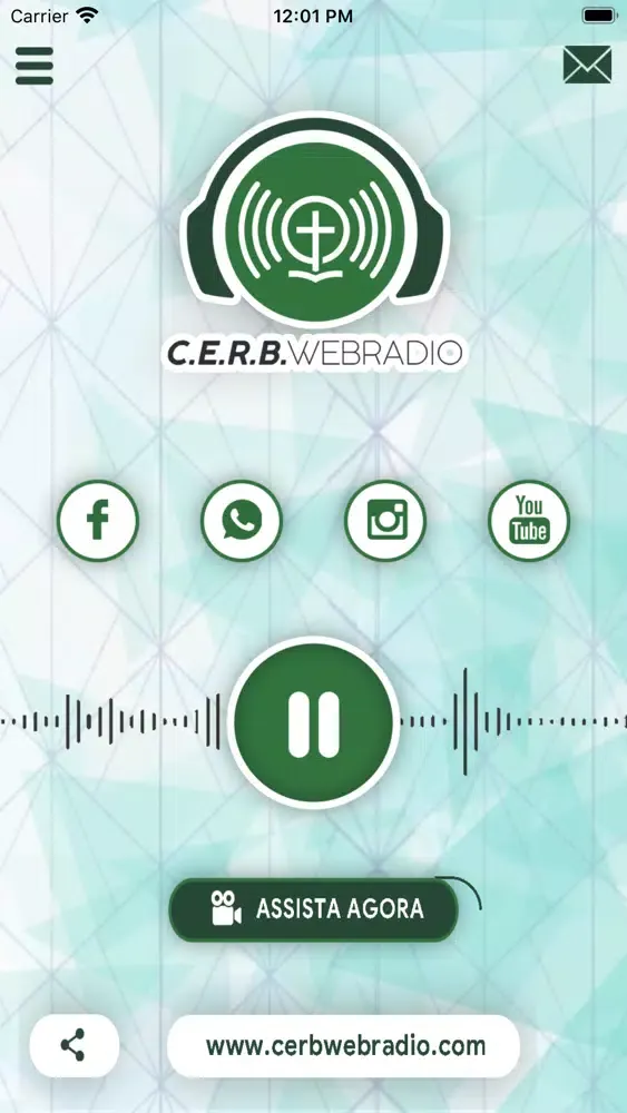 Captures d'écran de CERB Web Rádio e TV