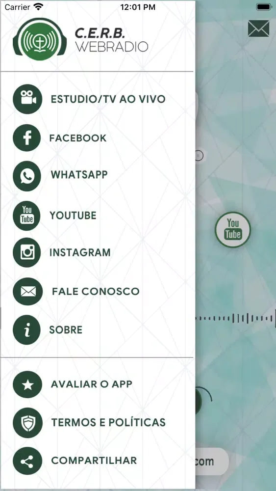 Captures d'écran de CERB Web Rádio e TV
