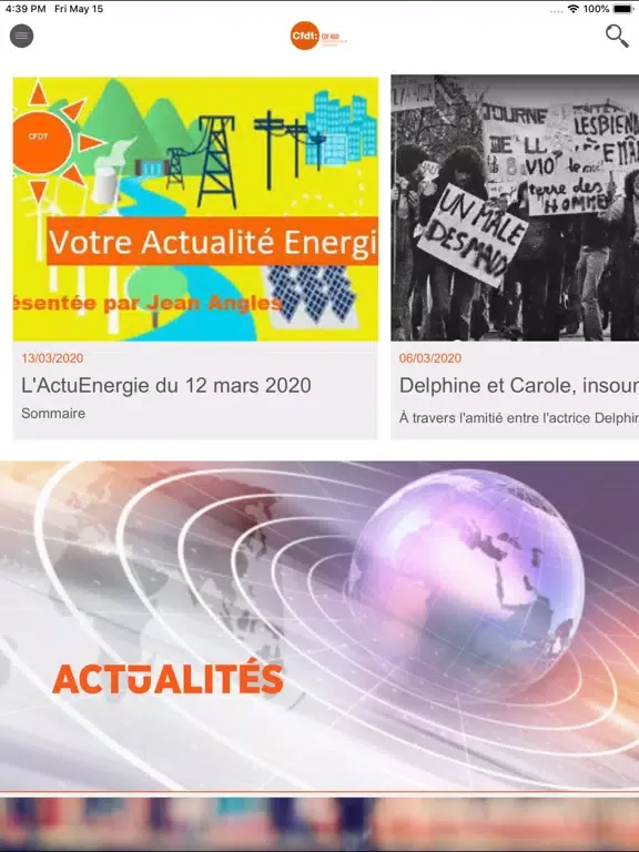 CFDT EDF R&D iPad  Screenshots