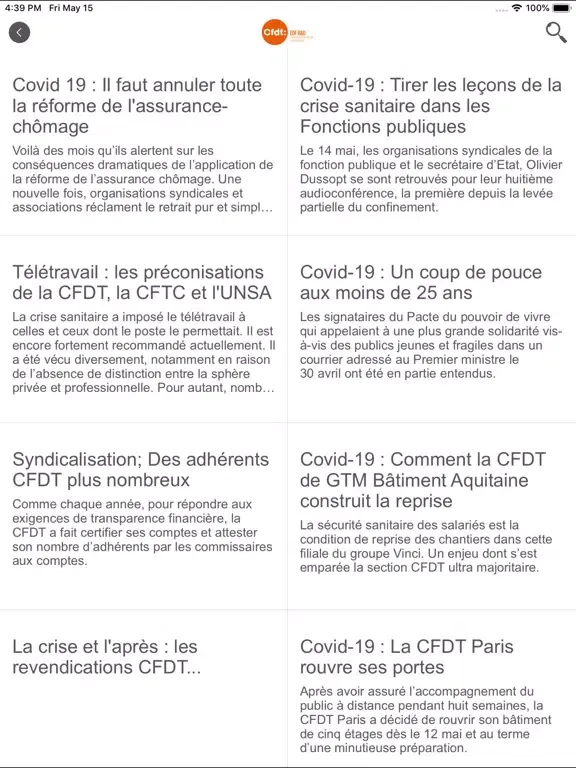 CFDT EDF R&D iPad  Screenshots