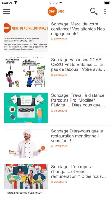 CFDT ENEDIS سکرین شاٹس