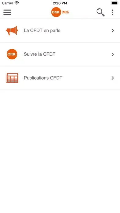 CFDT ENEDIS سکرین شاٹس
