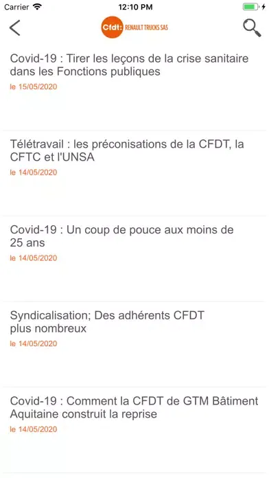 CFDT RTSAS Screenshots