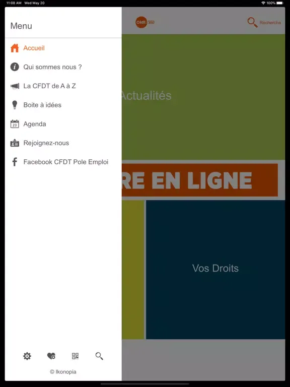 CFDT SEGO iPad  스크린샷
